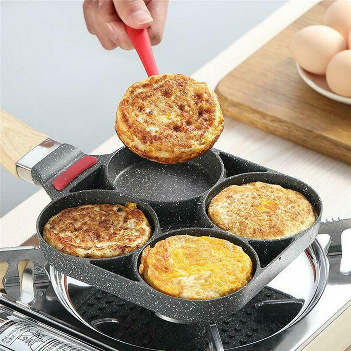 Non-Stick 4 Holes Frying Pan مقلاة 4 ثقوب مضادة لللصق