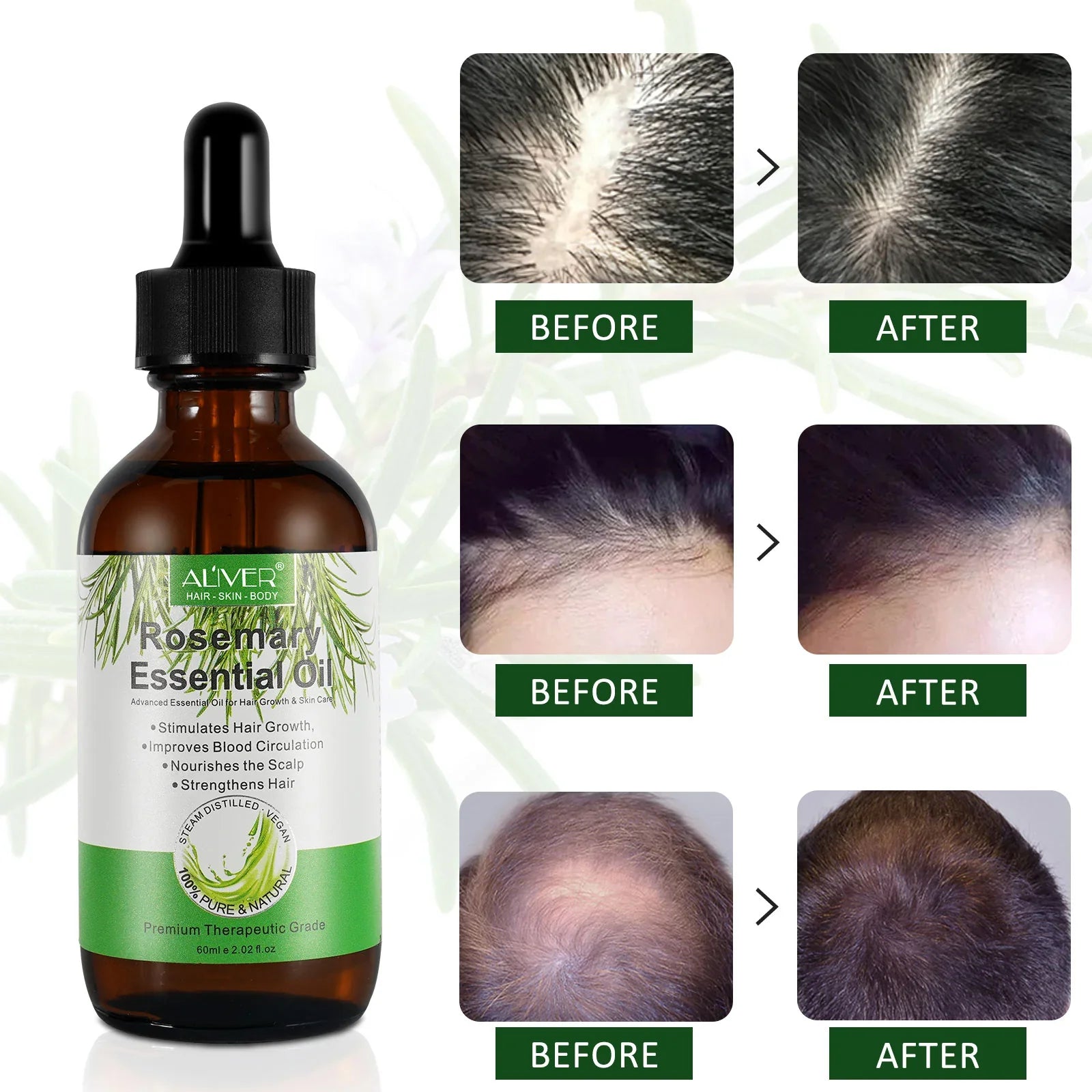AL'IVER Organic Rosemary Oil زيت إكليل الجبل العضوي