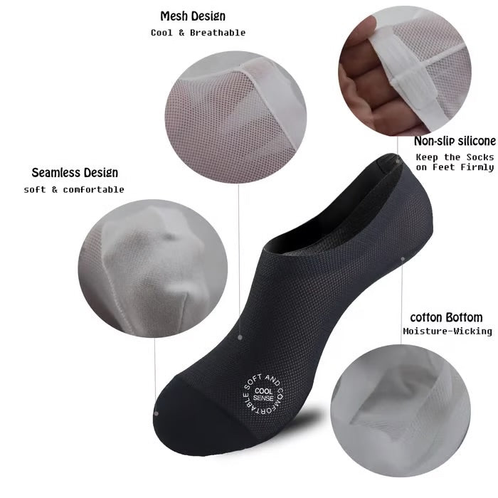 Ultra-thin Breathable Cotton Socks Antibacterial
