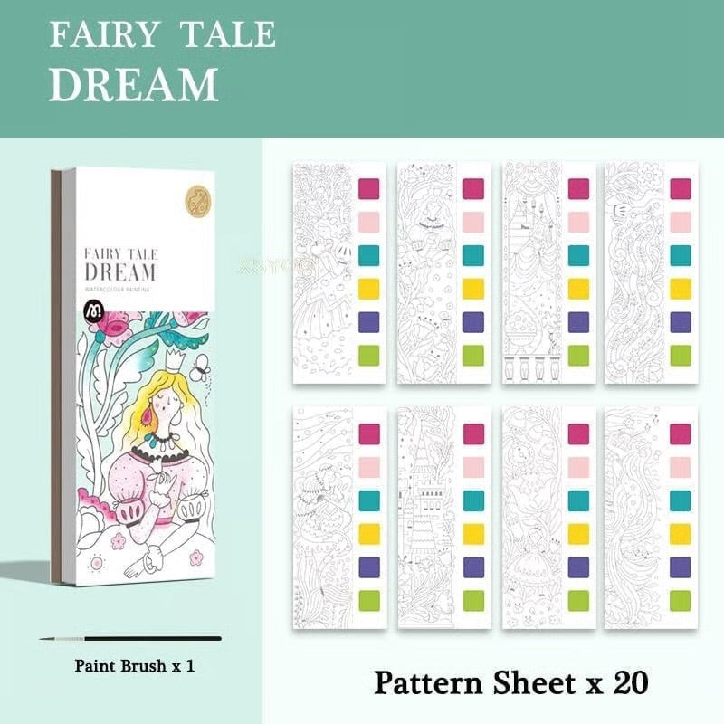 Pocket Watercolor Painting Book كتاب رسم بالألوان المائية الجيبي