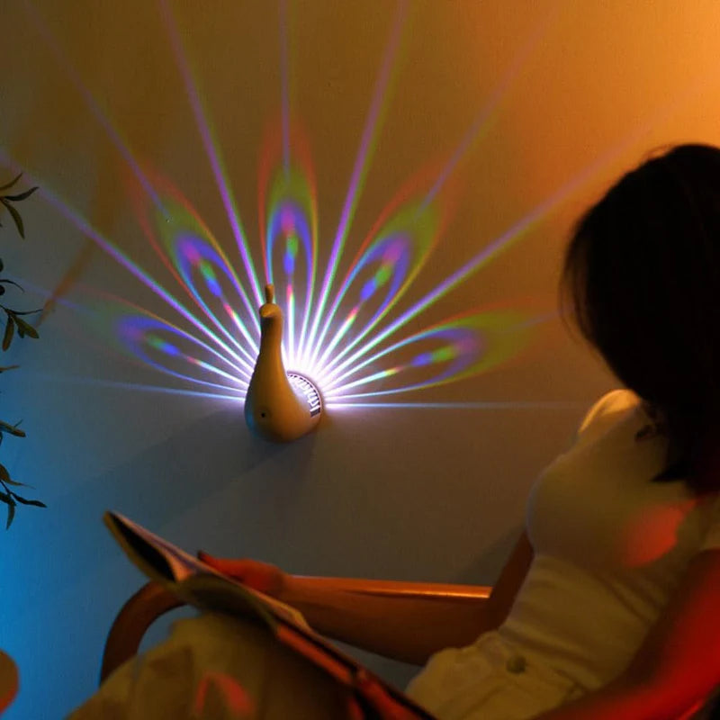 Peacock LED Wall Lamp مصباح جداري بتصميم طاووس