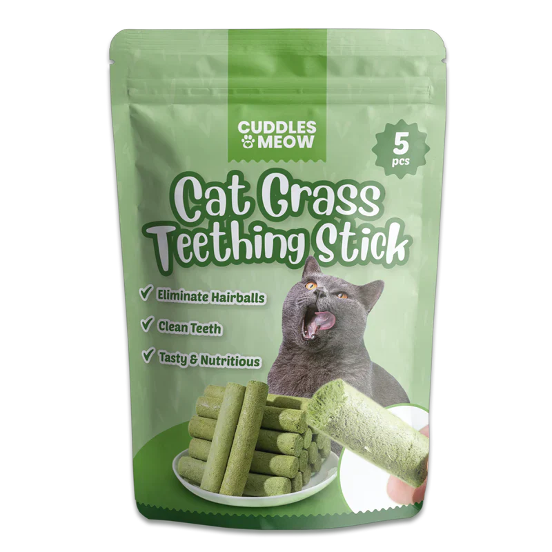 Cat Grass Teething Stick عصا تسنين عشب القطط