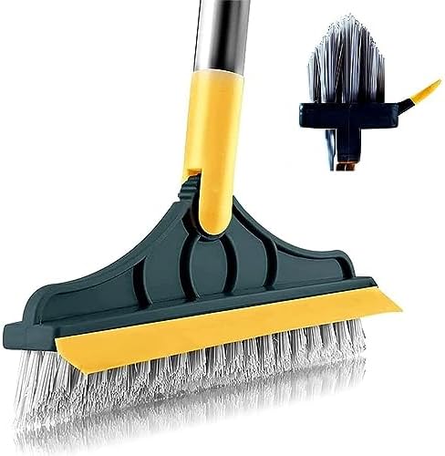 Rotatable Floor Cleaning Scrub Brush 2in1