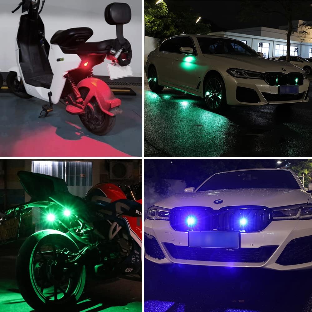Wireless Led Strobe Lights Box of 2 with Remote أضواء ستروب LED لاسلكية 2 قطعة مع ريموت