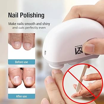 Electric Nail Clipper & Polisher | 2 in 1 قصاصة أظافر كهربائية وملمعة 2 في 1