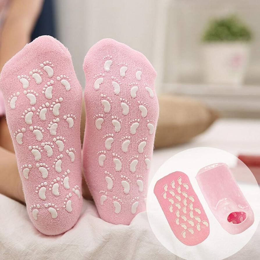 Moisturizing Silicone Gel Socks | 2 Pieces