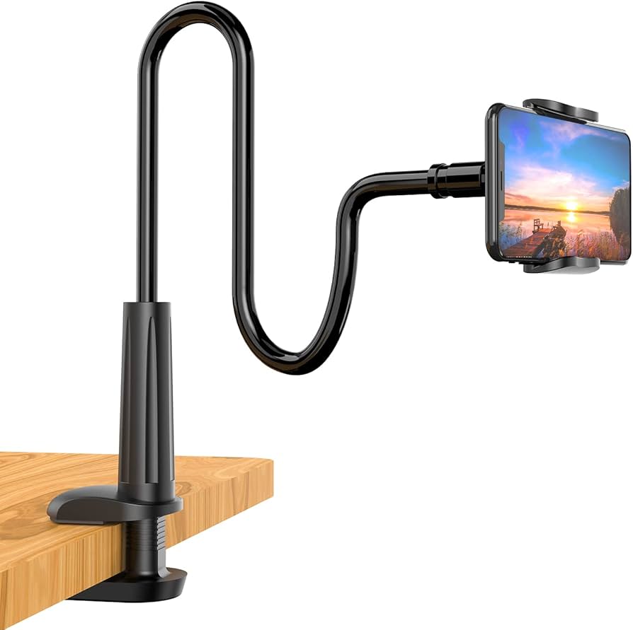 Gooseneck Phone Holder حامل هاتف بذراع مرن