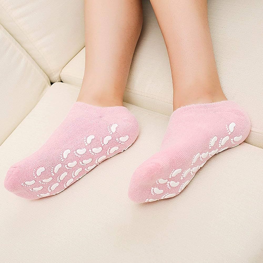 Moisturizing Silicone Gel Socks | 2 Pieces