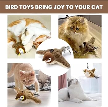 Flapping Bird Cat Toy لعبة طائر متحرك للقطط