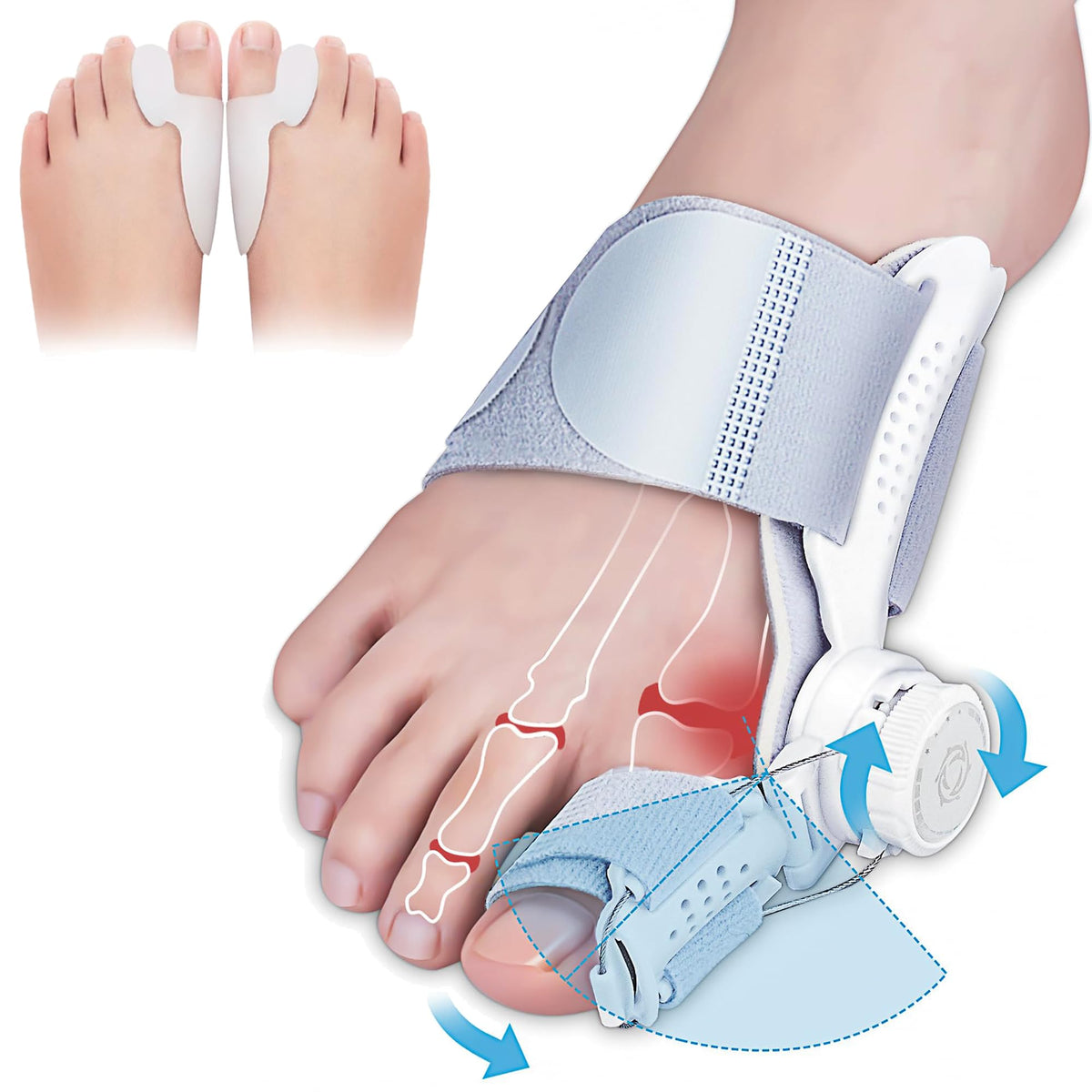 Bunion Toe Corrector مصحح إصبع القدم لعلاج الحمالة