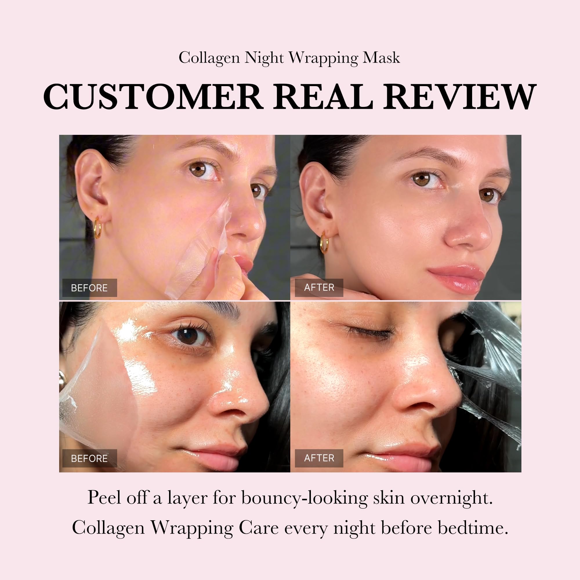 Collagen Night Wrapping Mask + Brush ماسك كولاجين ليلي مع فرشاة