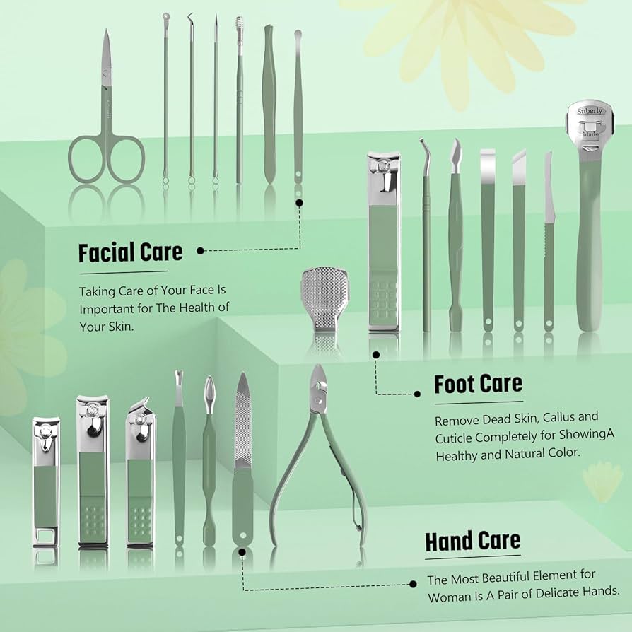Professional Nail Manicure Set | 24 In 1 طقم مانيكيور احترافي | 24 في 1