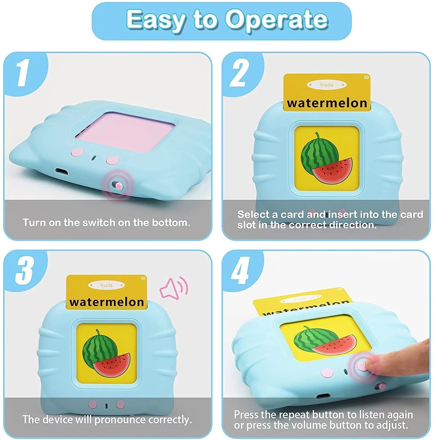 Talking Educational Flash Cards