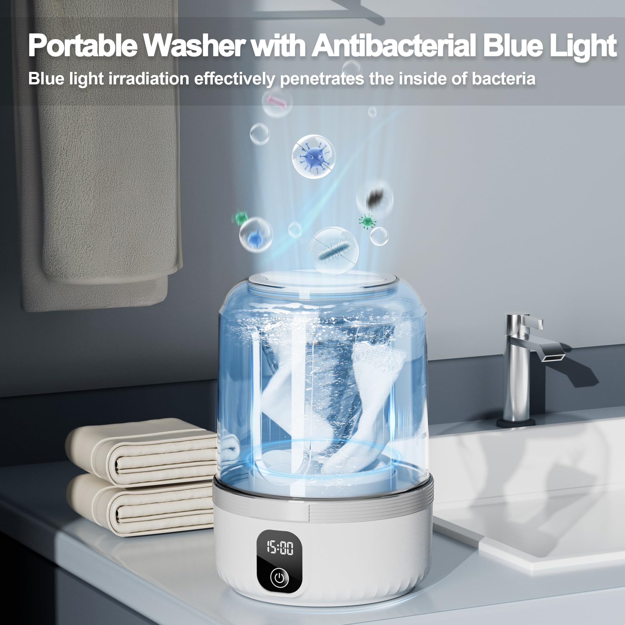 Underwear Rechargeable Washer with Laundry Cup غسالة الملابس الداخلية