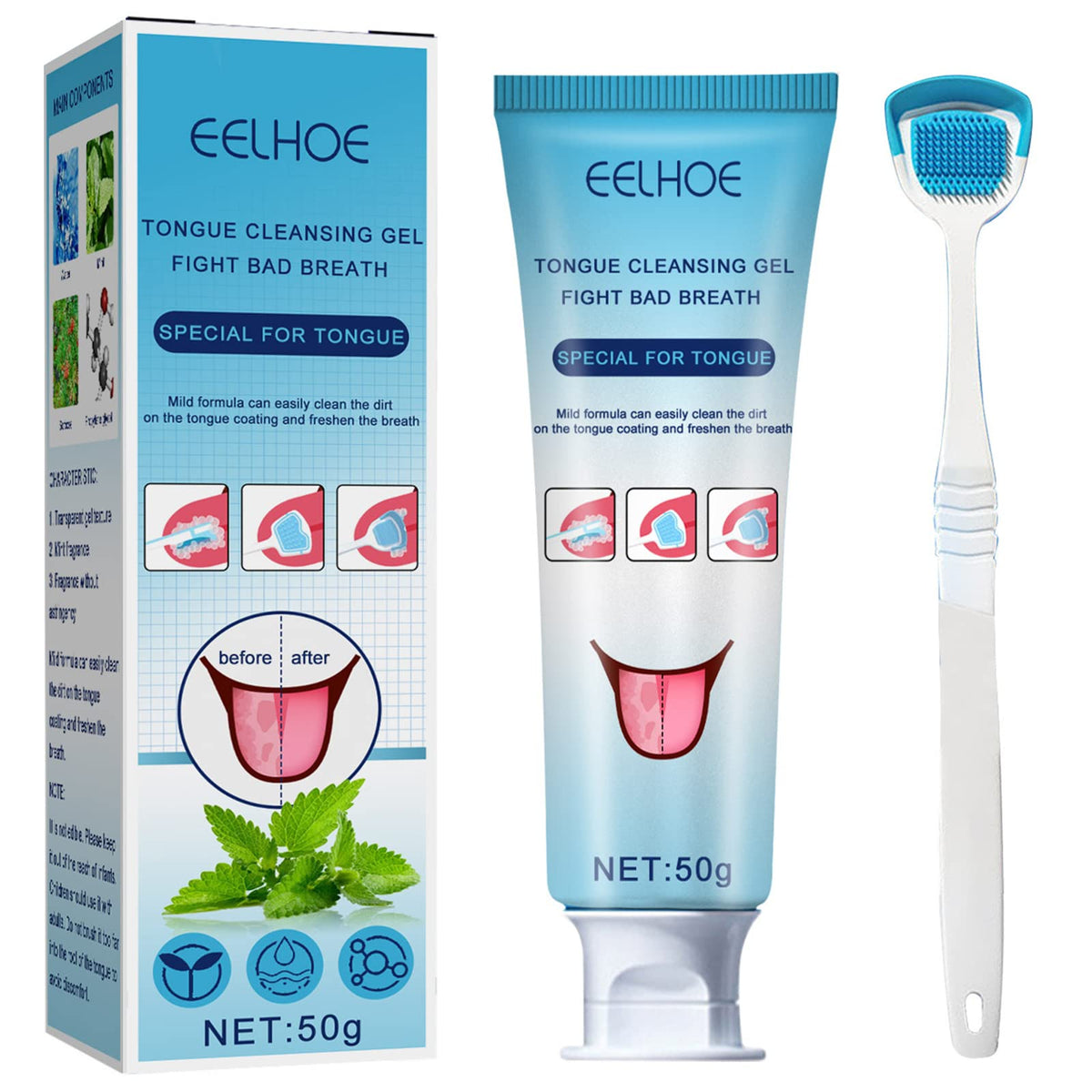 Tongue Cleaning Kit طقم تنظيف اللسان