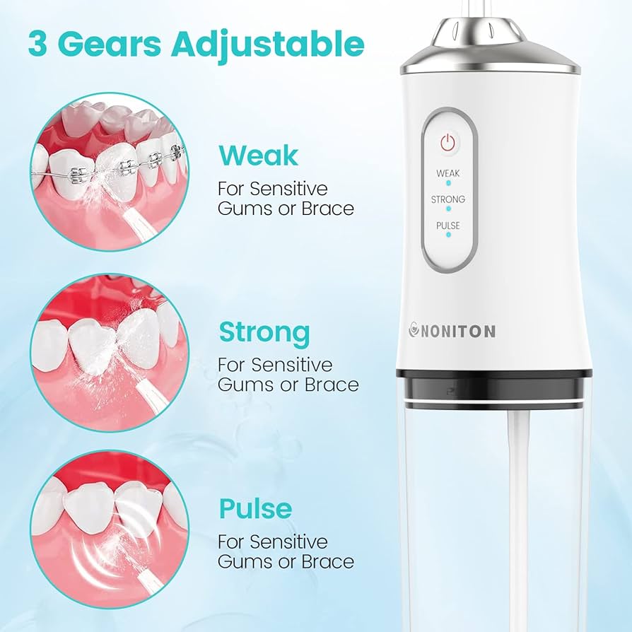 Water Dental Flosser Kit | 5-in-1 جهاز تنظيف الأسنان بالماء 5 في 1
