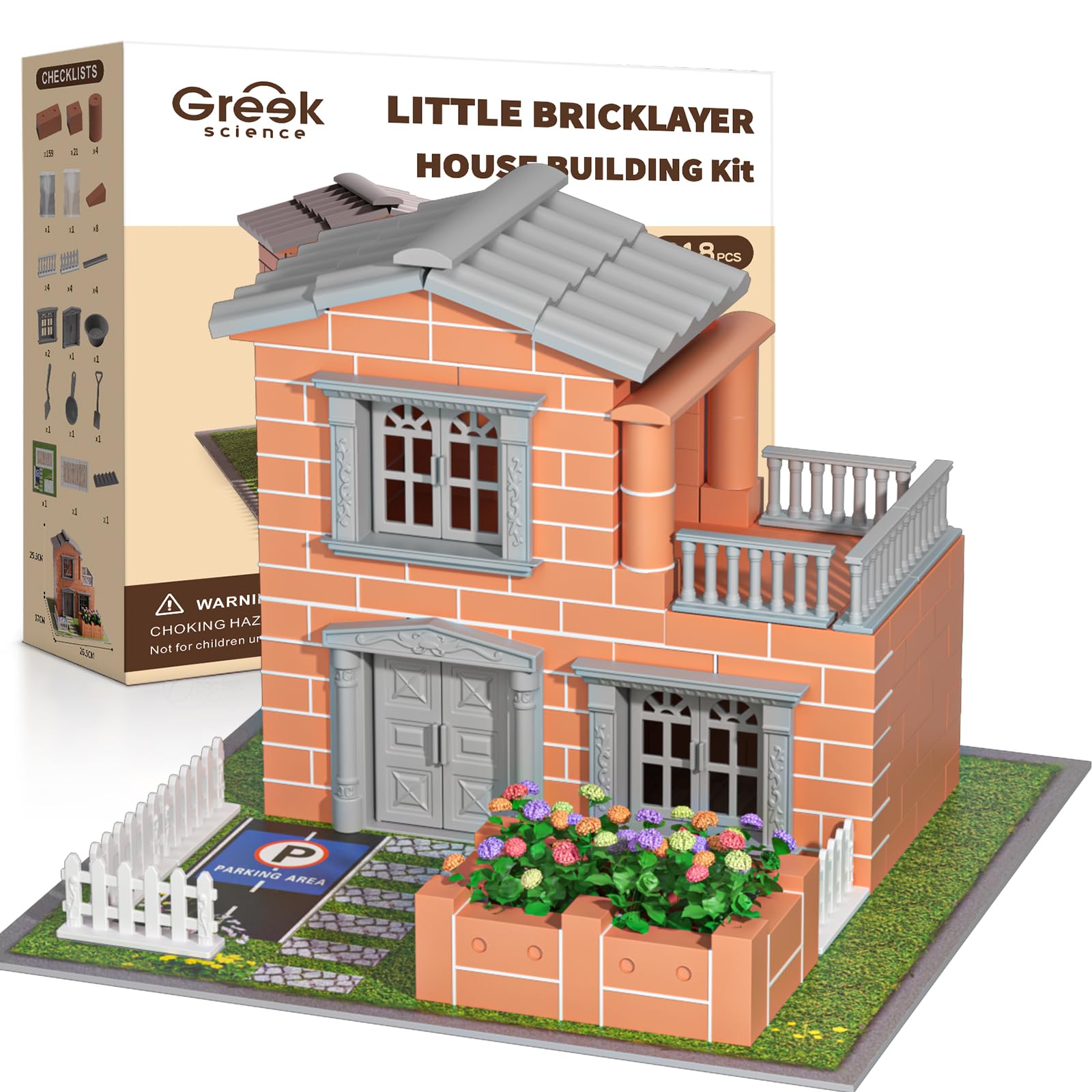 Mini Brick House Building Kit