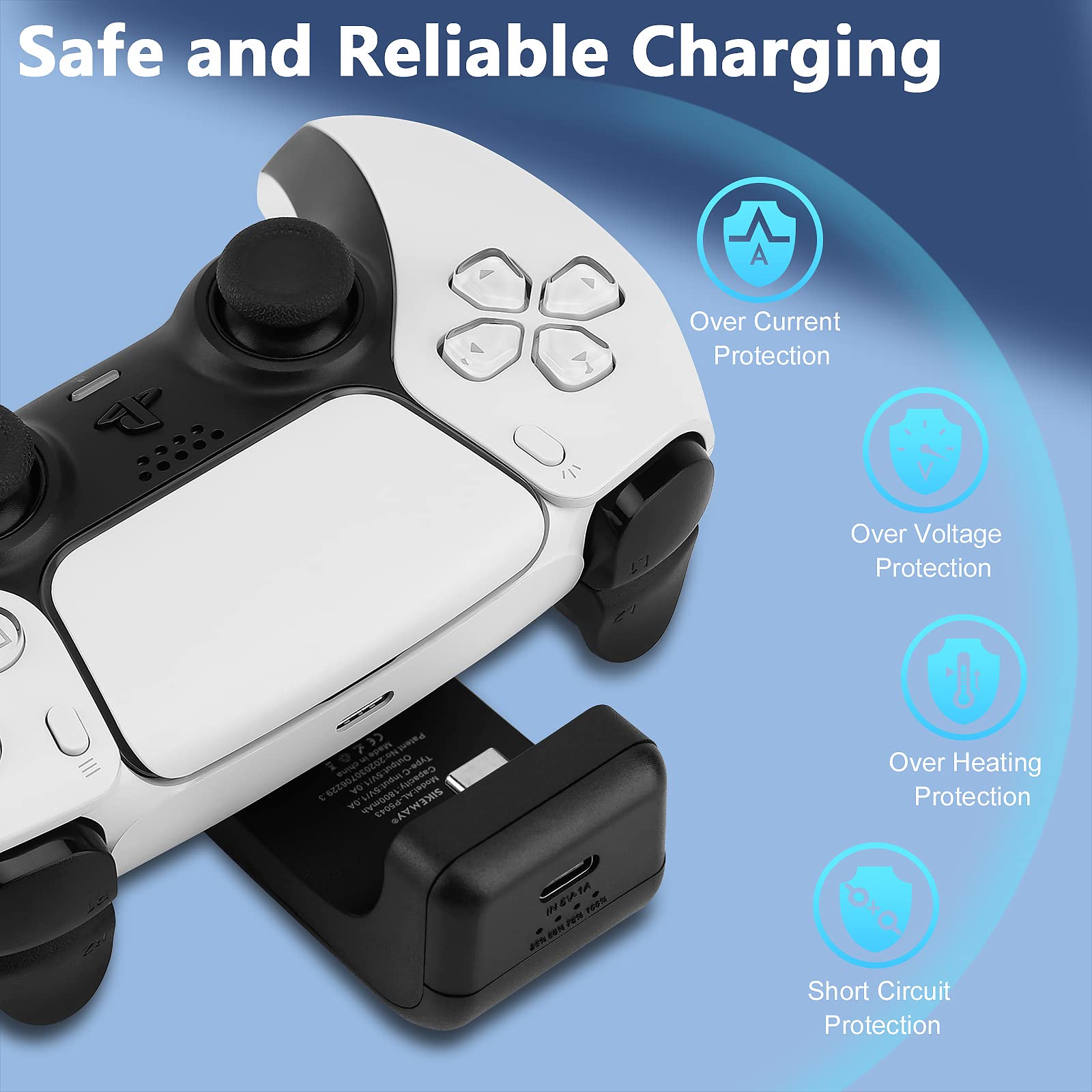 Orotec Playstation 5 Controller Snap-on Powerbank باور بانك يثبت على يد تحكم بلايستيشن 5
