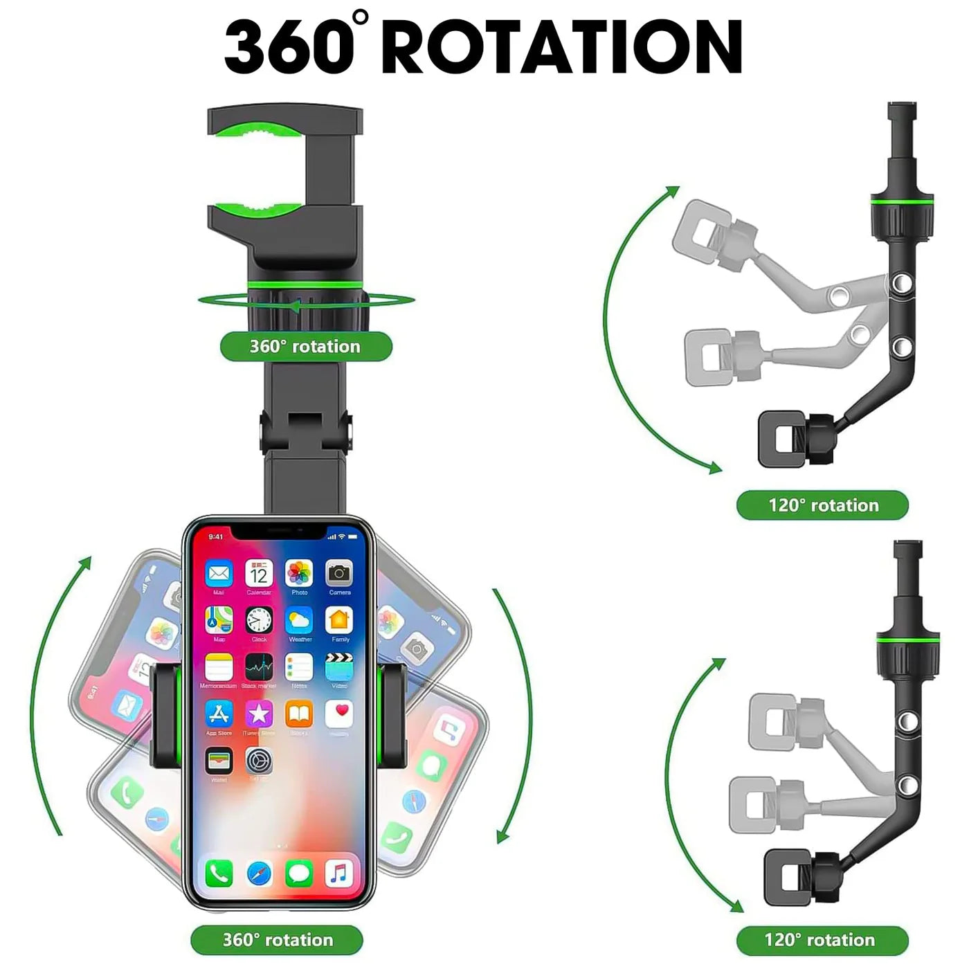 Adjustable 360° Mirror Phone Holder