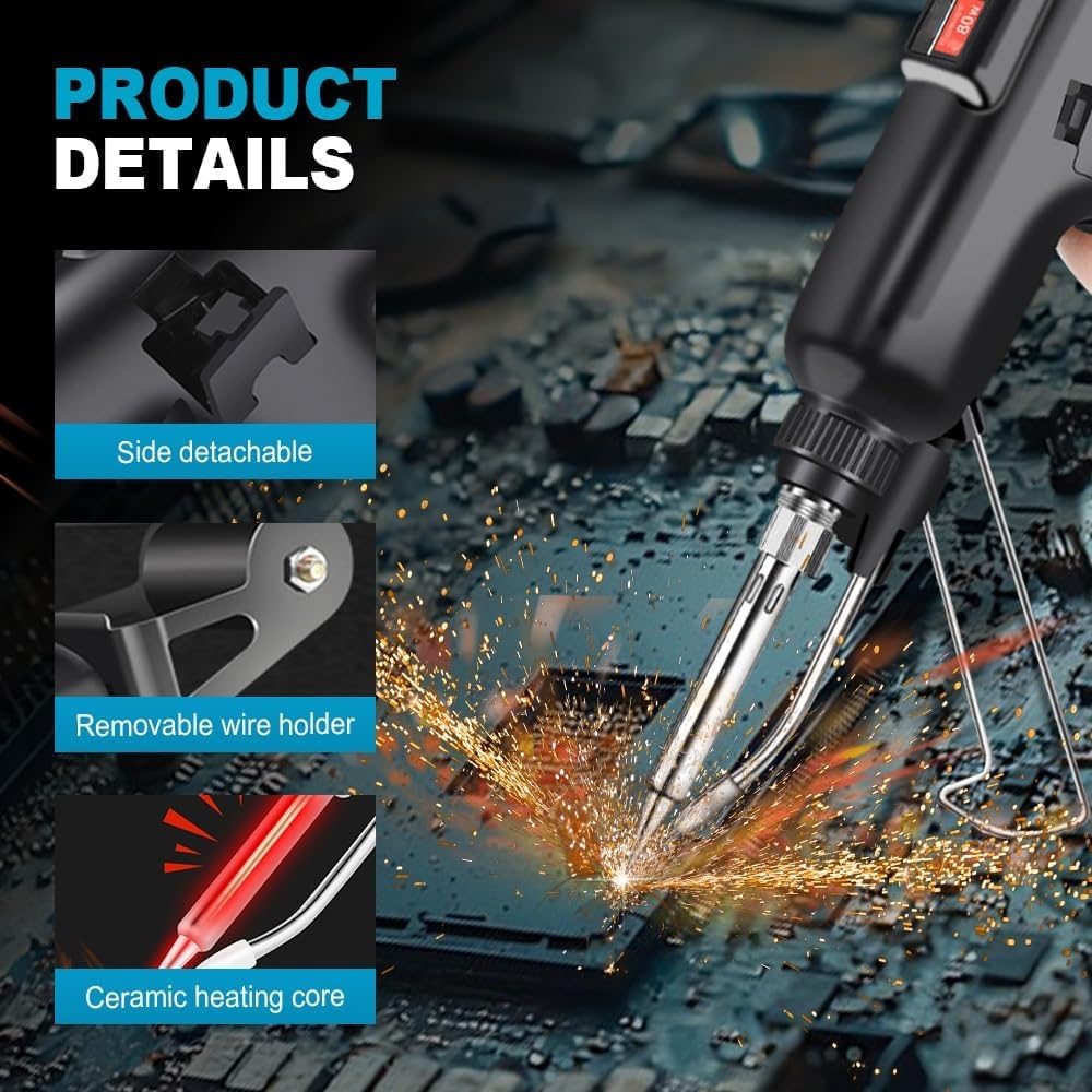 Automatic Electric Soldering Gun + Roll مسدس لحام كهربائي أوتوماتيكي مع بكرة سلك لحام