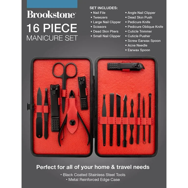 Premium Manicure Set Stainless Steel | 16 in 1 طقم مانيكيور بريميوم استانلس 16 في 1
