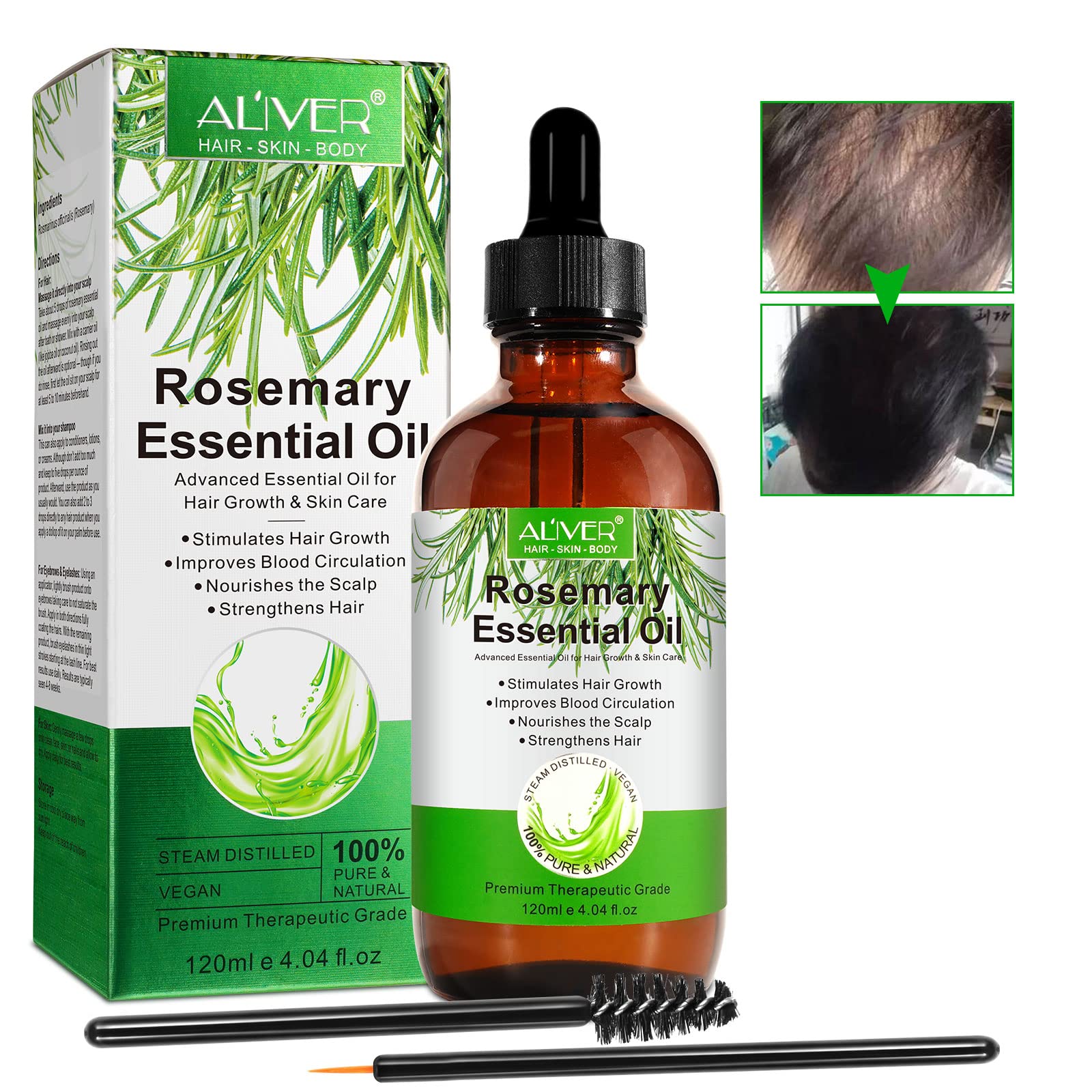 AL'IVER Organic Rosemary Oil زيت إكليل الجبل العضوي