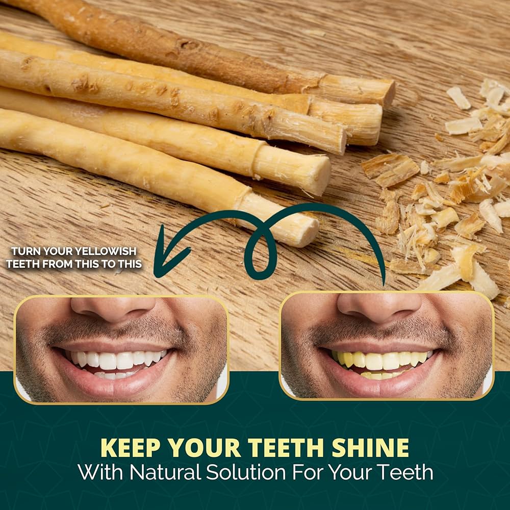 Pack of 5 Authentic Miswak Sticks عبوة 5 عيدان مسواك أصلية