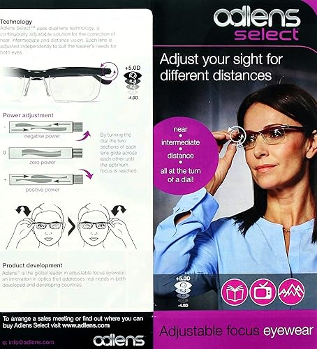 Sundials Adjustable Reading Glasses From -6° Till +3°