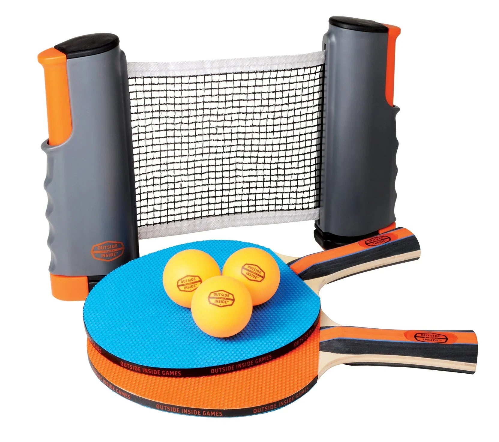 Retractable Table Tennis Net With 2 Rackets