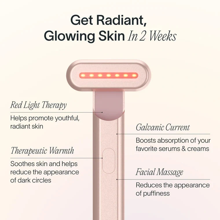 Radiant Renewal Skincare Wand with Red Light Therapy عصا العناية بالبشرة بالضوء الأحمر