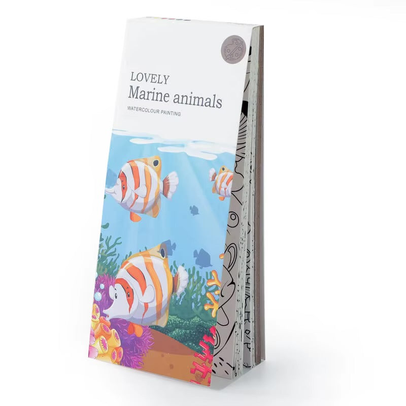 Pocket Watercolor Painting Book كتاب رسم بالألوان المائية الجيبي