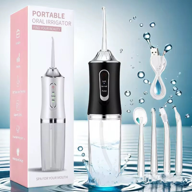 Water Dental Flosser Kit | 5-in-1 جهاز تنظيف الأسنان بالماء 5 في 1