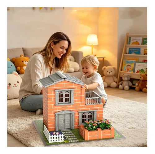 Mini Brick House Building Kit