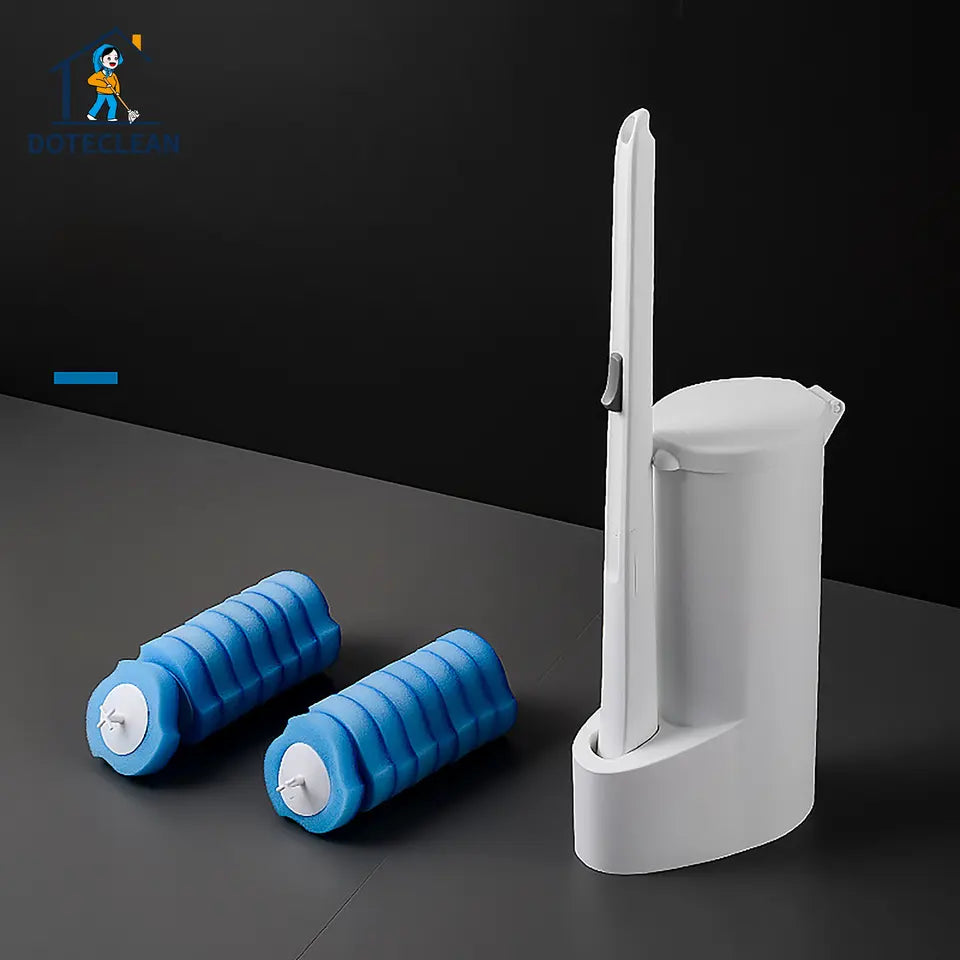 Disposable Toilet Brush with 16 Sponges فرشاة تواليت استخدام واحد مع 16 إسفنجة