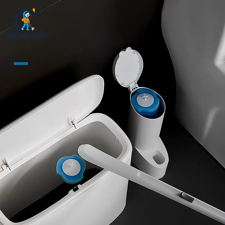 Disposable Toilet Brush with 16 Sponges فرشاة تواليت استخدام واحد مع 16 إسفنجة