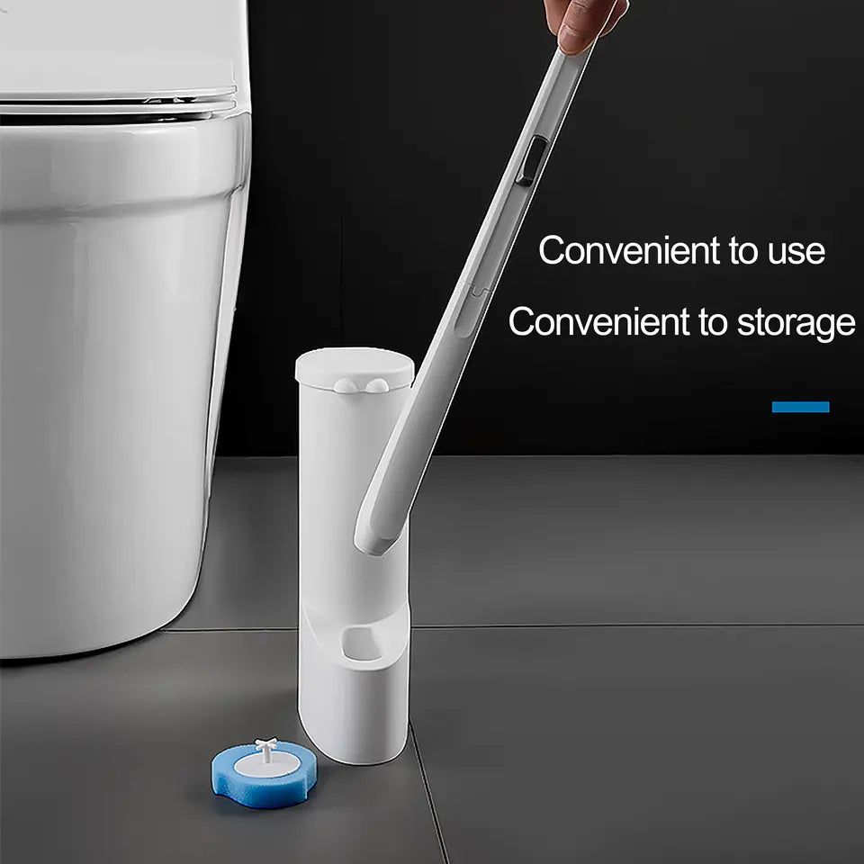 Disposable Toilet Brush with 16 Sponges فرشاة تواليت استخدام واحد مع 16 إسفنجة