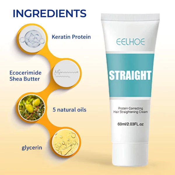 EELHOE Protein Correcting Hair Straightening Cream كريم تمليس الشعر بالبروتين