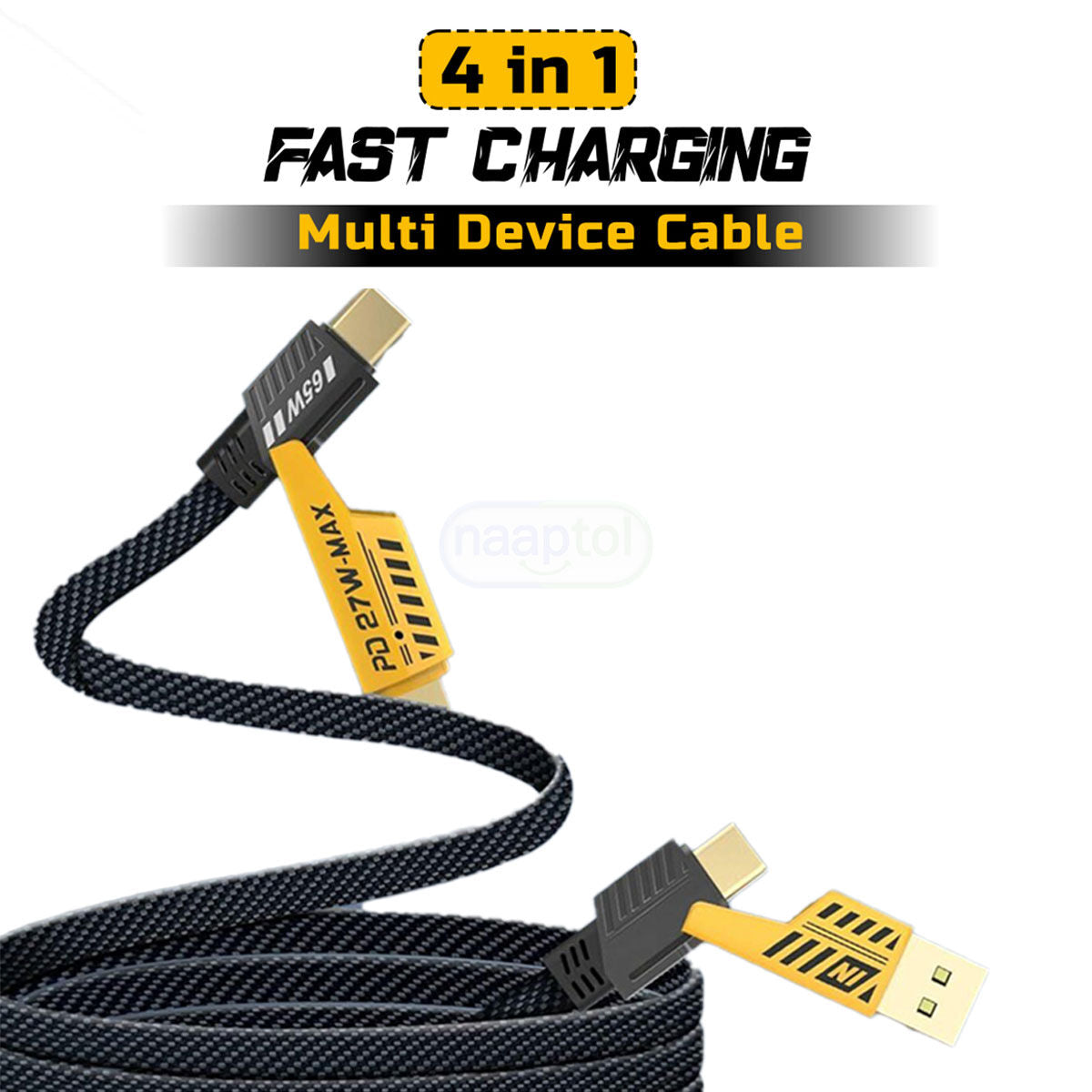 4-in-1 Fast Charging Multi-Device Cable