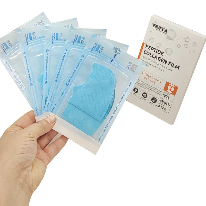 KOREAN HIGHPRIME Collagen Film | Pack of 5 (Forehead, Cheek & Neck)