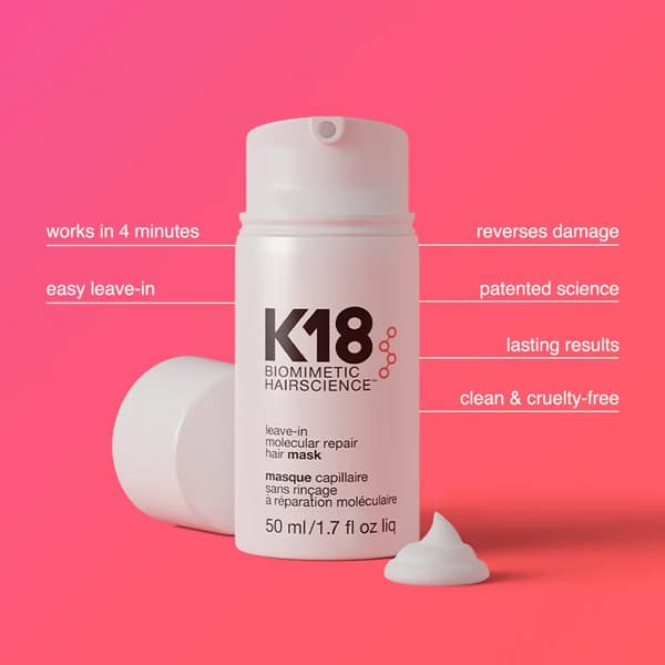 K18 Leave-in Molecular Repair Hair Mask 50ML ماسك إصلاح الشعر الجزيئي