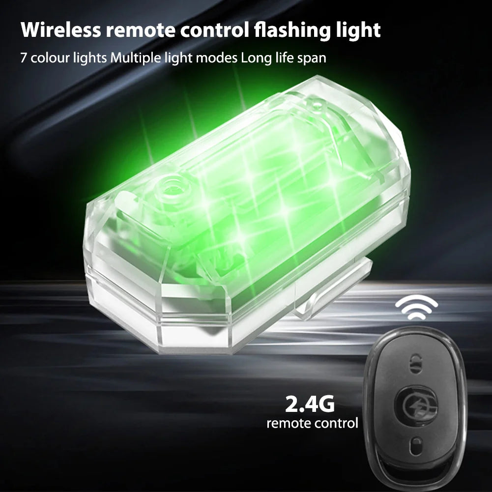Wireless Led Strobe Lights Box of 2 with Remote أضواء ستروب LED لاسلكية 2 قطعة مع ريموت