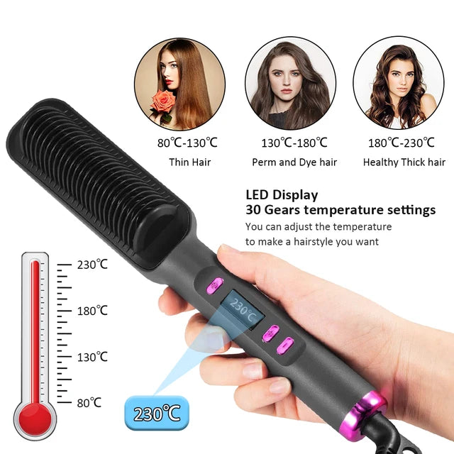 HEATED STRAIGHTENING BRUSH | 2024 New Version