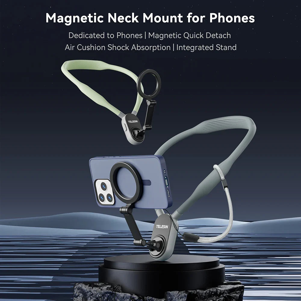 TELESIN™ Magnetic Neck Mount For Phones حامل هاتف مغناطيسي للرقبة