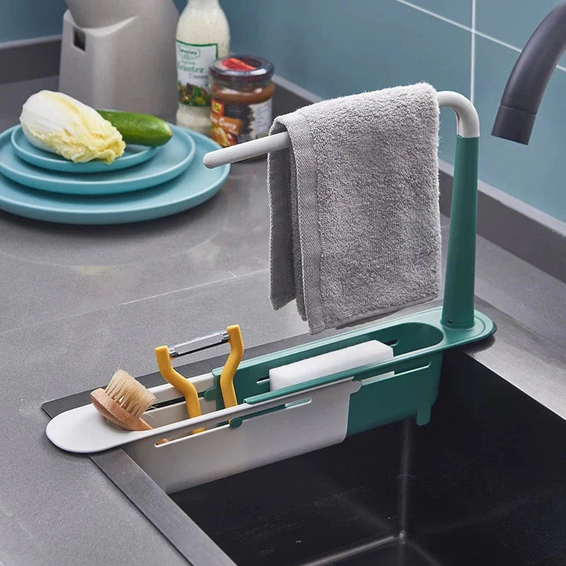 Telescopic Kitchen Sink Shelf Rack