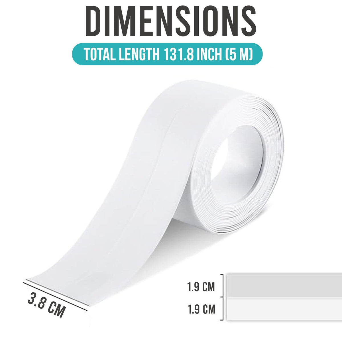 Bathroom Sealing Tape Waterproof شريط عزل الحمام مقاوم للماء