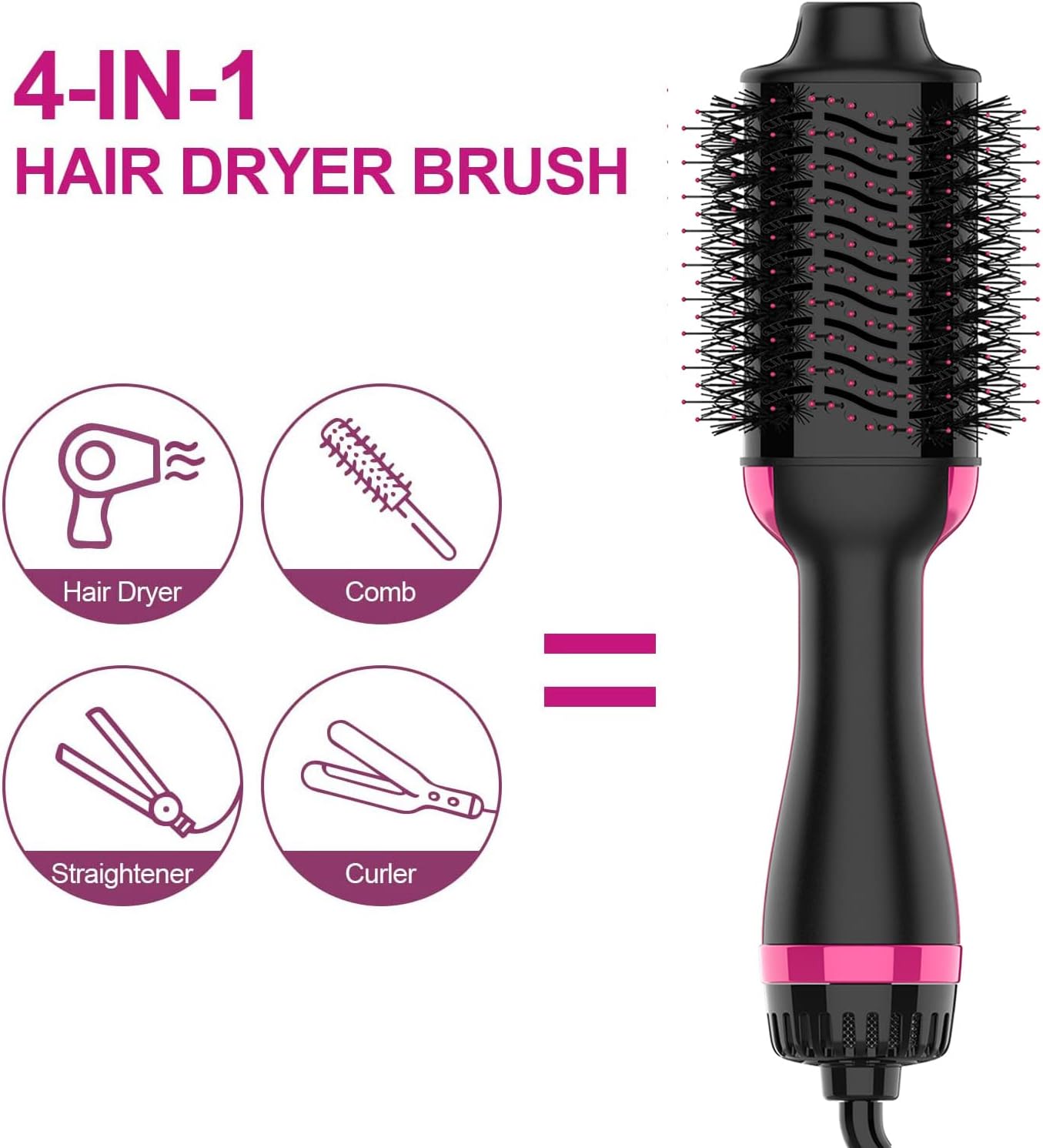 One-Step Hair Dryer & Volumizer | 4-in-1 مجفف ومكثف الشعر بخطوة واحدة | 4 في 1