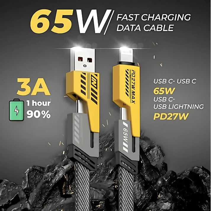 4-in-1 Fast Charging Multi-Device Cable