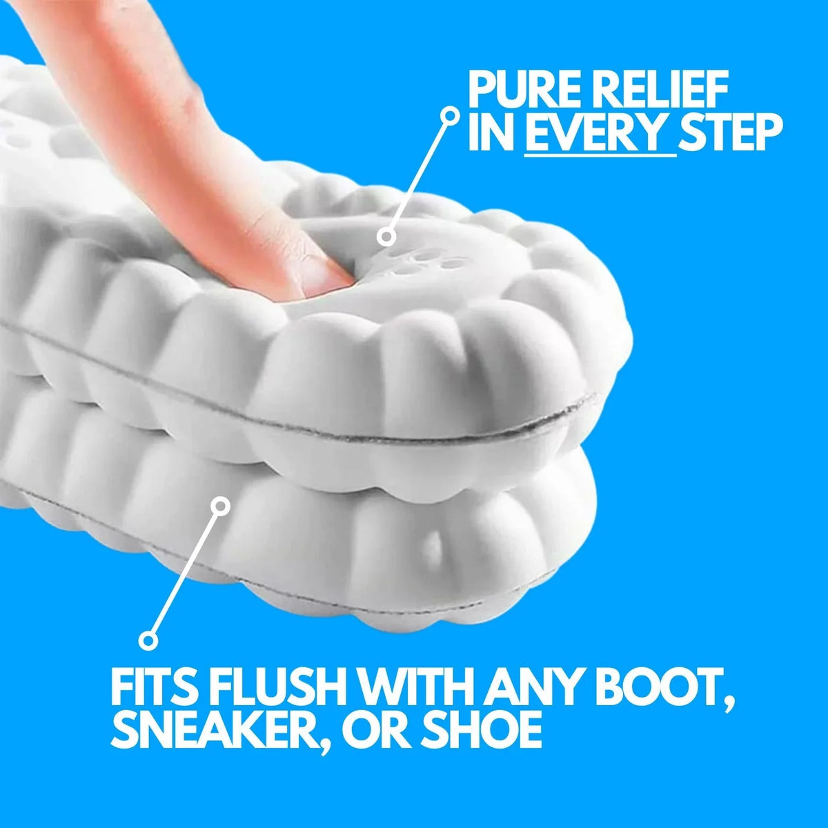 CloudyTech™ Comfortable Insoles ضبان داخلية مريحة