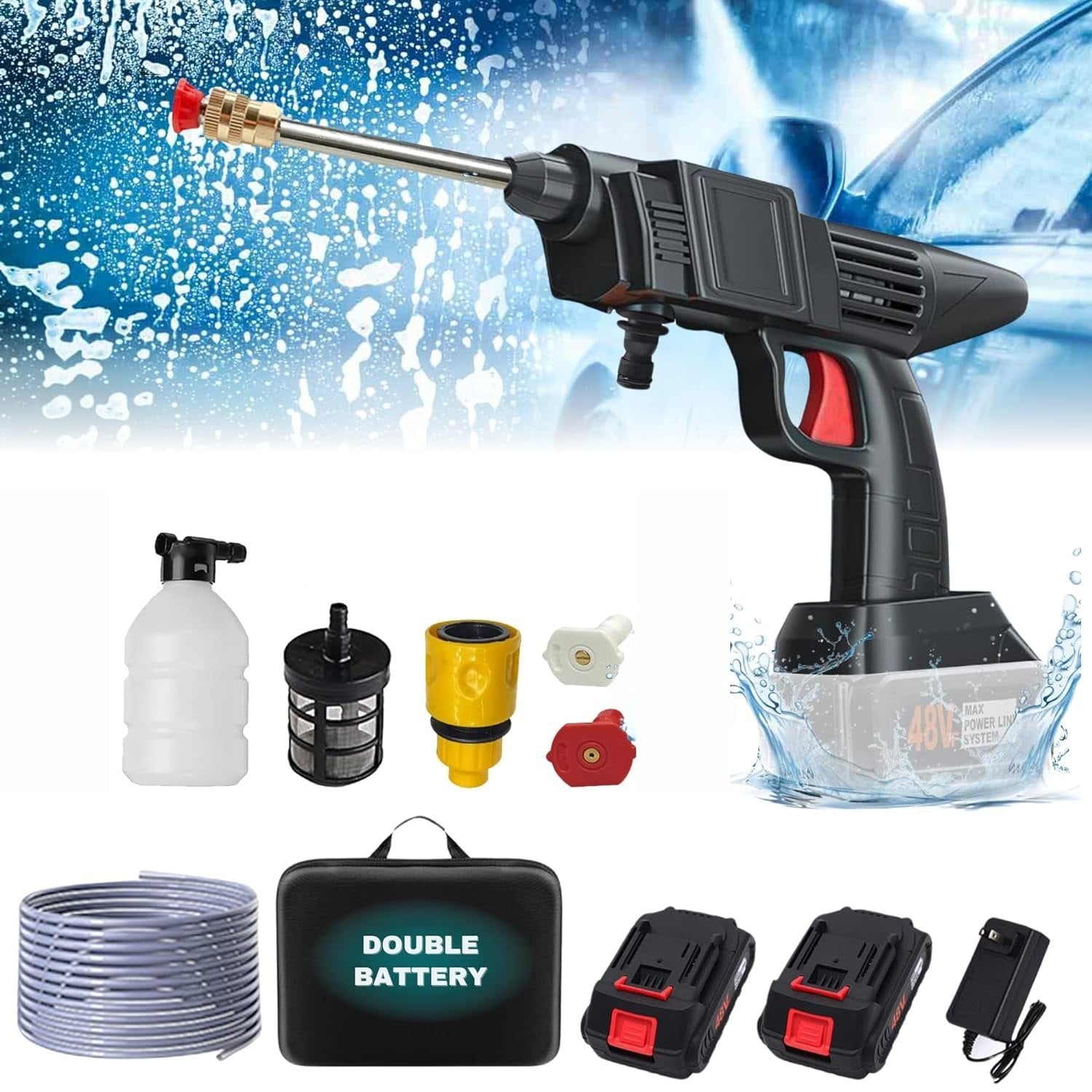 Electric High Pressure Water Spray | Dual Battery