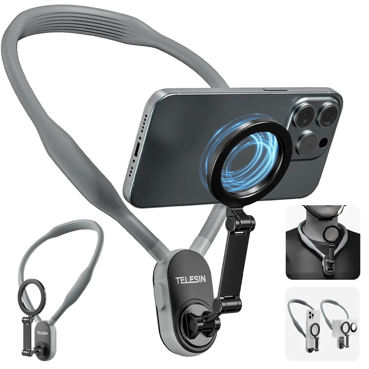 TELESIN™ Magnetic Neck Mount For Phones حامل هاتف مغناطيسي للرقبة